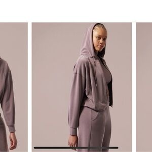 Athleta X Alicia Keys Collab:  Dusty Purple Hoodie Sweatshirt